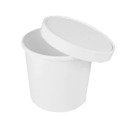 Starpak Suppenbecher, Pappe "To Go" rund 470 ml Ø 9,9 cm, 9,9 cm weiß