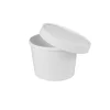 Starpak Suppenbecher, Pappe "To Go" rund 350 ml Ø 9,9 cm, 7 cm weiß
