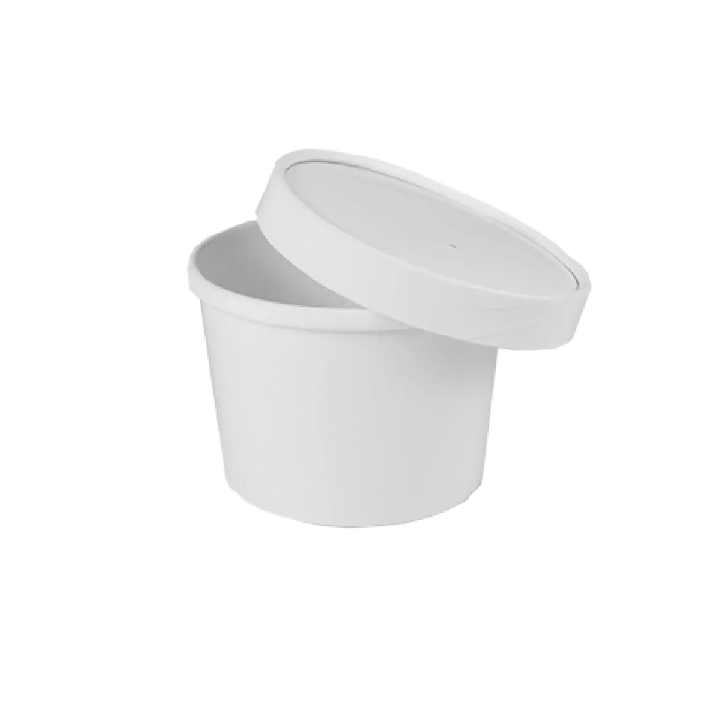 Starpak Suppenbecher, Pappe "To Go" rund 350 ml Ø 9,9 cm, 7 cm weiß