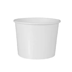 Starpak Suppenbecher, Pappe "To Go" rund 350 ml Ø 9,9 cm, 7 cm weiß