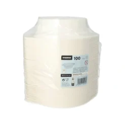 Starpak Suppenschalen, PP rund 500 ml Ø 15,6 cm, 4,5 cm weiß mit Anfasser