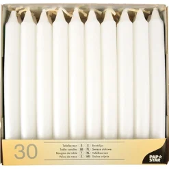 Starpak Tafelkerzen Ø 2,1 cm, 19,6 cm weiß, 4 x 30 Stück