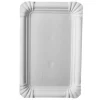 Starpak Teller, Pappe eckig 13 cm x 20 cm weiß