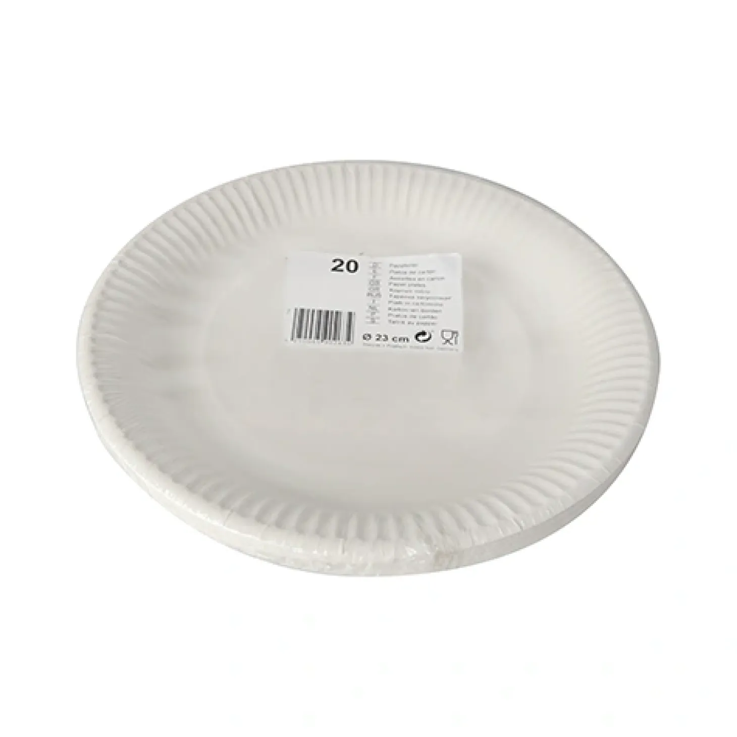 Starpak Teller, Pappe rund Ø 23 cm weiß, 15 x 20 Stück