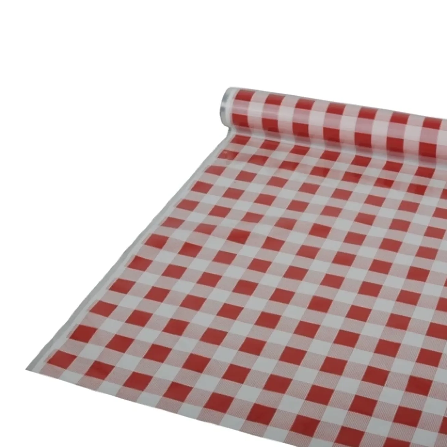 Starpak Tischdecke, Folie 50 m x 80 cm rot "Karo", 6 x 1 Rolle