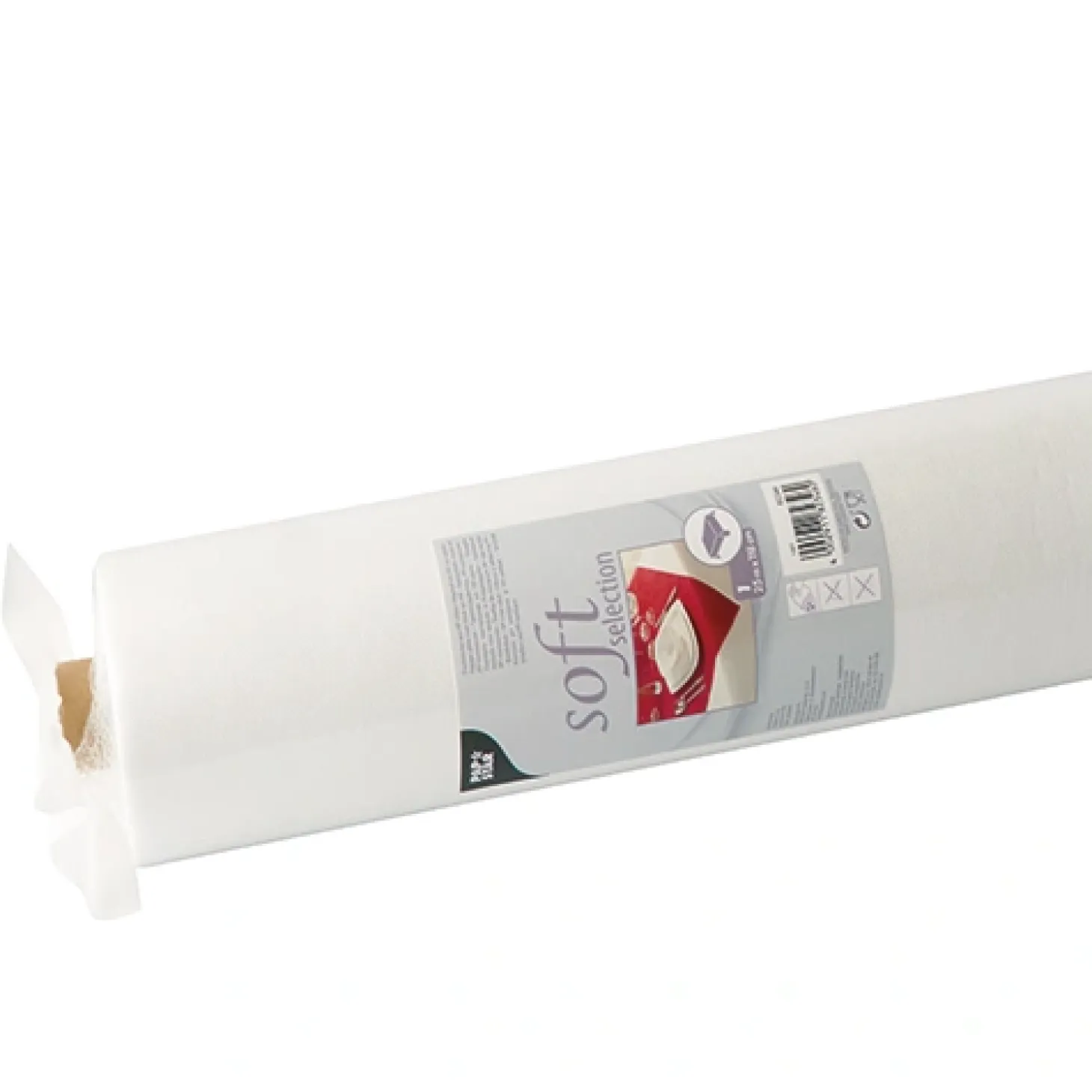 Starpak Tischdecke, stoffähnlich, Vlies "soft selection" 25 m x 1,18 m weiß, 4 x 1 Rolle