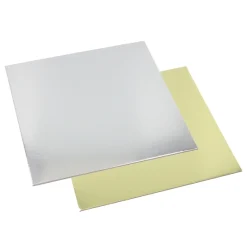 Starpak Tortenplatten eckig 0,3 cm x 28 cm x 28 cm gold/silber, 2 x 25 Stück