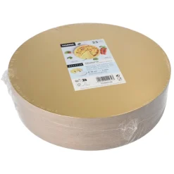 Starpak Tortenplatten rund Ø 30 cm, 0,3 cm gold/silber, 2 x 25 Stück
