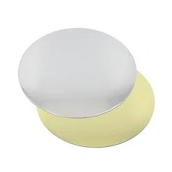 Starpak Tortenplatten rund Ø 20 cm, 0,3 cm gold/silber, 2 x 25 Stück