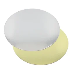 Starpak Tortenplatten rund Ø 28 cm, 0,3 cm gold/silber, 2 x 25 Stück