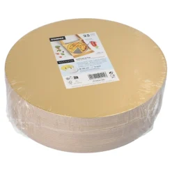 Starpak Tortenplatten rund Ø 28 cm, 0,3 cm gold/silber, 2 x 25 Stück