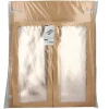 Starpak Transport- und Catering-Kartons, Pappe eckig 8 cm x 25,2 cm x 55,8 cm braun mit separatem Deckel und Sichtfenster aus PET