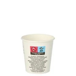 Starpak Trinkbecher für Kaltgetränke, Pappe 0,1 l Ø 6,25 cm, 6,3 cm weiß