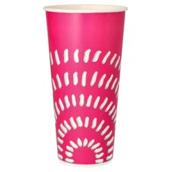 Starpak Trinkbecher für Kaltgetränke, Pappe 0,5 l Ø 8,97 cm, 16,83 cm pink