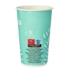 Starpak Trinkbecher für Kaltgetränke, Pappe 0,4 l Ø 8,97 cm, 13,5 cm türkis