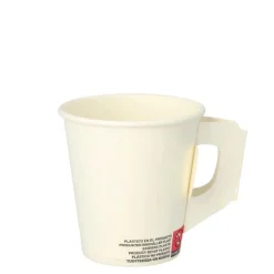 Starpak Trinkbecher mit Henkel, Pappe 0,18 l Ø 7,3 cm, 7,8 cm weiß, 25 x 80 Stück
