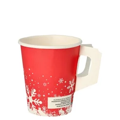 Starpak Trinkbecher mit Henkel, Pappe 0,2 l Ø 8 cm, 9,3 cm "Winter Time"