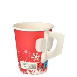 Starpak Trinkbecher mit Henkel, Pappe 0,2 l Ø 8 cm, 9,3 cm 