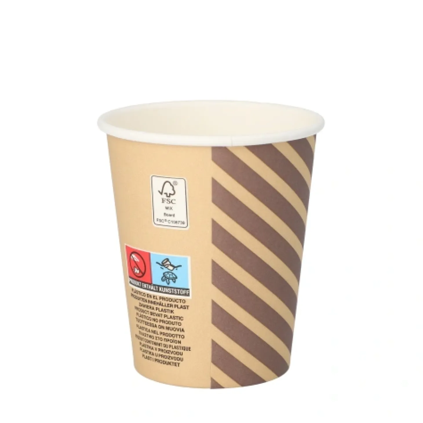 Starpak Trinkbecher, Pappe 0,2 l Ø 8 cm, 9,2 cm "Coffee Line", 20 x 50 Stück