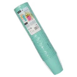 Starpak Trinkbecher, Pappe "To Go" 0,2 l Ø 8 cm, 9,2 cm türkis, 20 x 50 Stück