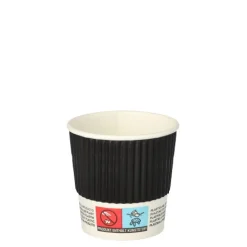 Starpak Trinkbecher, Pappe "To Go" 0,1 l Ø 6 cm, 6 cm Ripple Wall