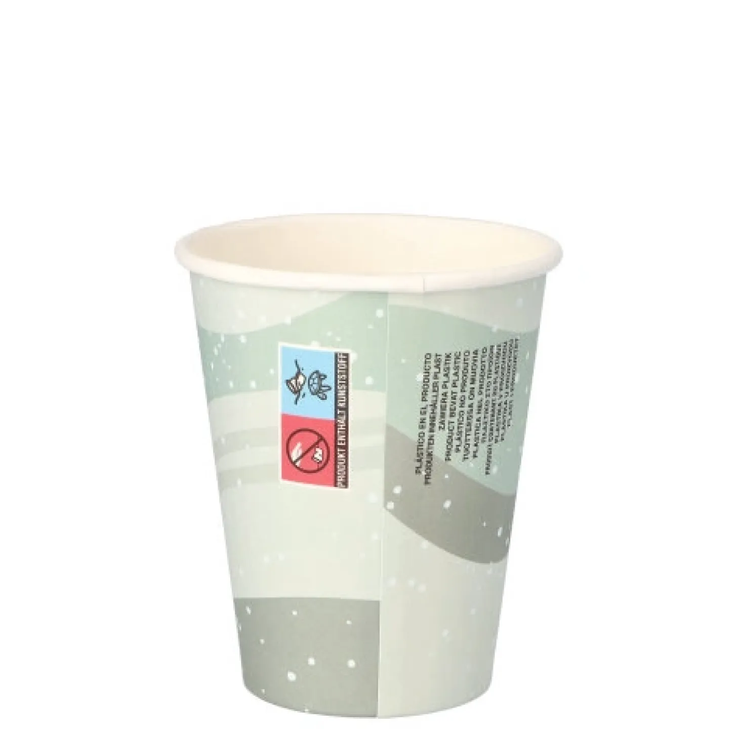 Starpak Trinkbecher, Pappe "To Go" 0,2 l Ø 8 cm, 9,2 cm "Snowtime"
