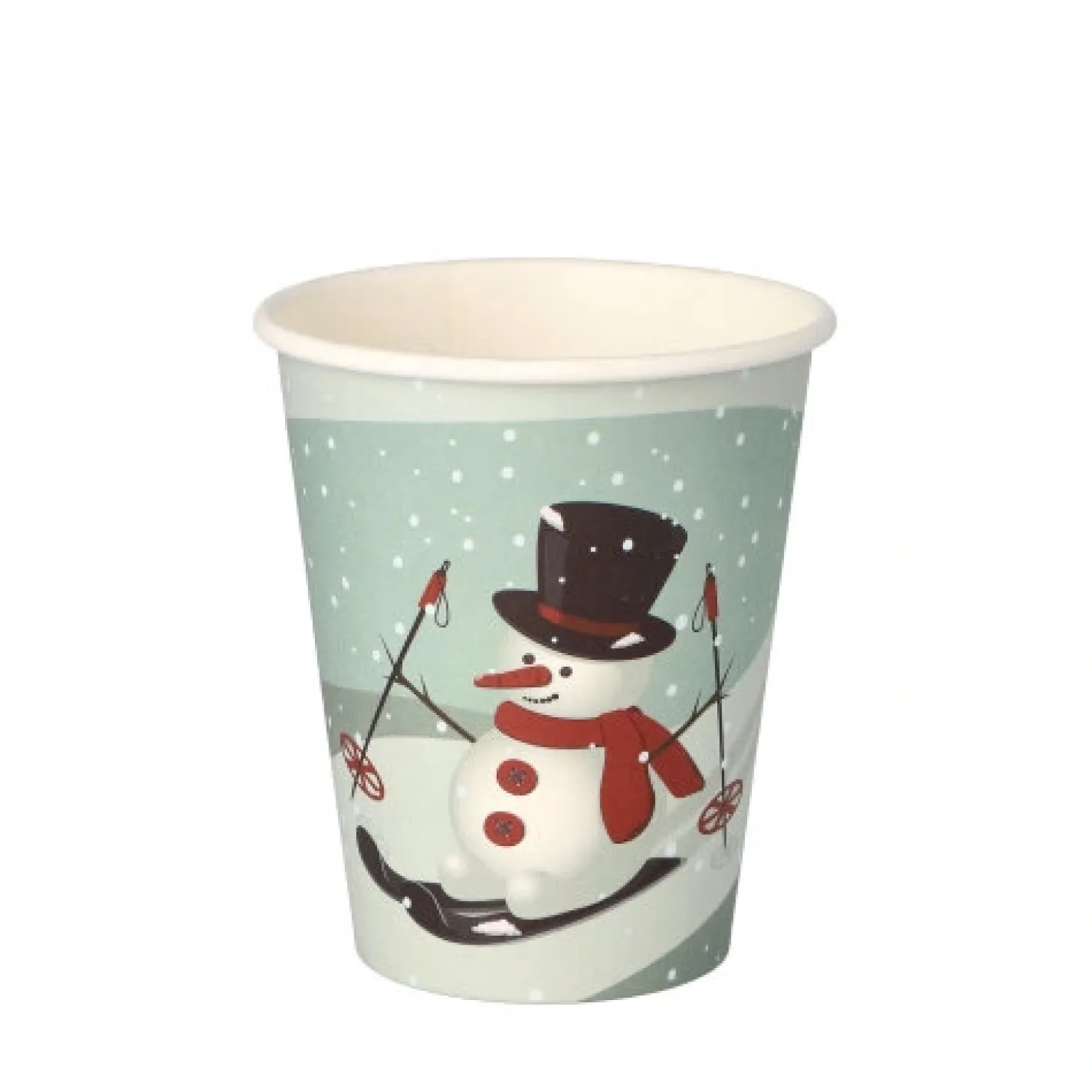 Starpak Trinkbecher, Pappe "To Go" 0,2 l Ø 8 cm, 9,2 cm "Snowtime"