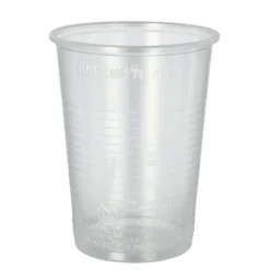 Starpak Trinkbecher, PP 0,4 l Ø 9,5 cm, 12,2 cm transparent mit Schaumrand