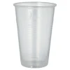 Starpak Trinkbecher, PP 0,5 l Ø 9,5 cm, 13,7 cm transparent mit Schaumrand