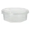 Starpak Verpackungsbecher mit Klappdeckeln, PP 8-eckig 1,5 l 5,9 cm x 18 cm x 18 cm transparent