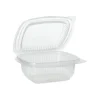 Starpak Verpackungsbecher mit Klappdeckeln, PP rechteckig 250 ml 4,4 cm x 11,5 cm x 12 cm transparent