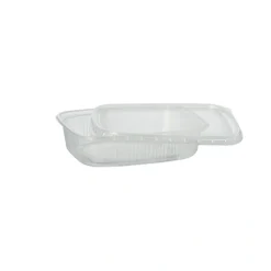 Starpak Verpackungsbecher, PP eckig 125 ml 2,8 cm x 8,1 cm x 10,8 cm transparent