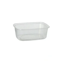Starpak Verpackungsbecher, PP eckig 200 ml 3,9 cm x 8,1 cm x 10,8 cm transparent