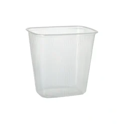 Starpak Verpackungsbecher, PP eckig 500 ml 10,1 cm x 8,1 cm x 10,8 cm transparent