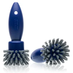 Steckdosenbürste Sauba UNO 90mm blau-grau