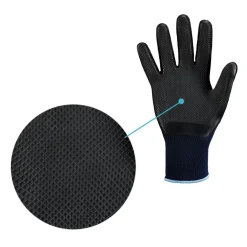 Stronghand Gridster 0511 Feinstrickhandschuhe mit Latex-Beschichtung dunkelblau/grau, VE 120 Paar
