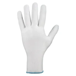 Stronghand Laiwu 0326 Feinstrickhandschuhe weiß/blau, VE 240 Paar