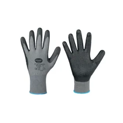 Stronghand Lanzhou 0612 Arbeitshandschuhe mit Nitril-Beschichtung grau/schwarz, VE 120 Paar