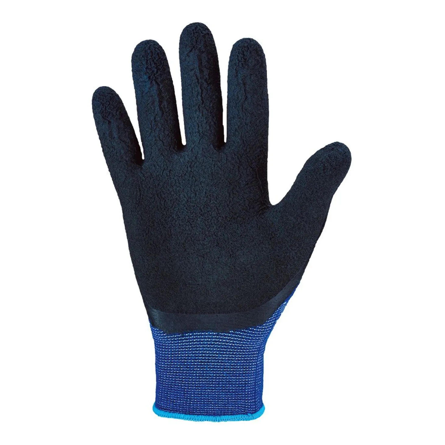 Stronghand Scott 0239 Feinstrickhandschuhe mit Latex-Beschichtung blau/schwarz, VE 120 Paar