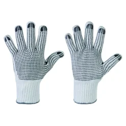 Stronghand Tantung 0362 Grobstrickhandschuhe mit Vinyl-Beschichtung weiß, VE 240 Paar