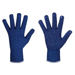 Stronghand Zibo 0372 Feinstrickhandschuhe mit Vinyl-Beschichtung blau, VE 240 Paar