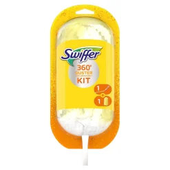 Swiffer Staubmagnet Starter Kit mit Telegriff und 360° Tuch