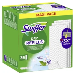 Swiffer Trocken Wischtücher mit Duft Nachfüller, 36 Tücher