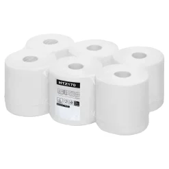 System-Handtuchrollen, 2-lagig, hochweiß, 21,5 cm Breite, 140 Meter