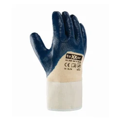 teXXor 2329 Arbeitshandschuhe mit Nitril-Beschichtung beige/blau, VE 144 Paar