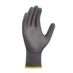 teXXor 2406 Polyester-Strickhandschuhe mit Polyurethan-Beschichtung grau, VE 240 Paar