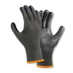 teXXor 2406 Polyester-Strickhandschuhe mit Polyurethan-Beschichtung grau, VE 240 Paar