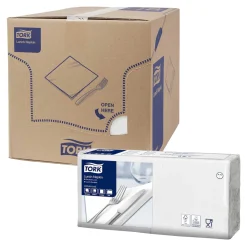 Tork 477149 Advanced Lunchserviette 1/4-Falz, 32,8 x 32,5 cm, 2-lg, weiß