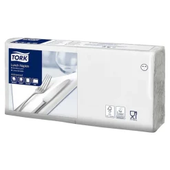 Tork 477149 Advanced Lunchserviette 1/4-Falz, 32,8 x 32,5 cm, 2-lg, weiß