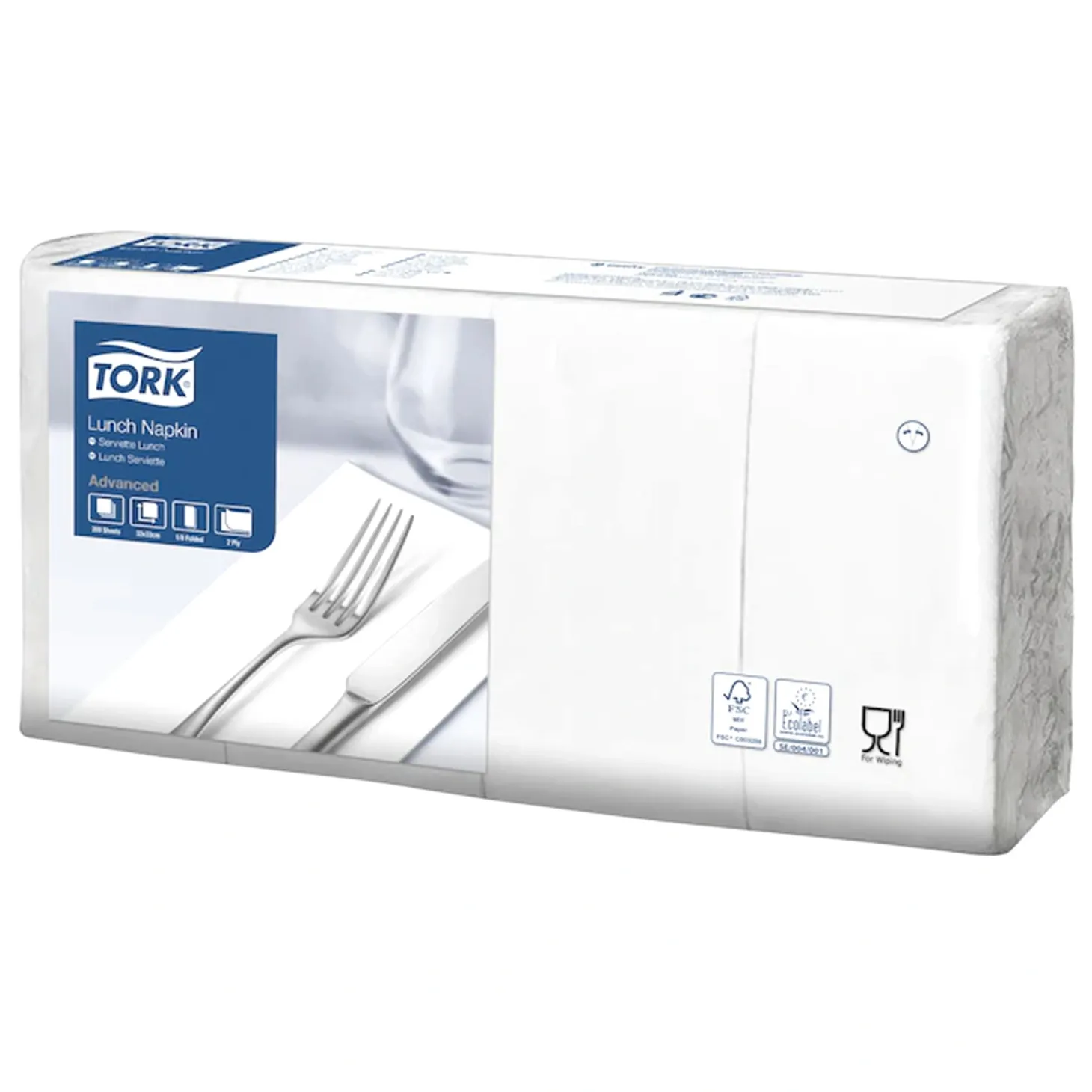 Tork Advanced Lunchserviette 1/8-Falz, 16,3 x 8,2 cm, 2-lg